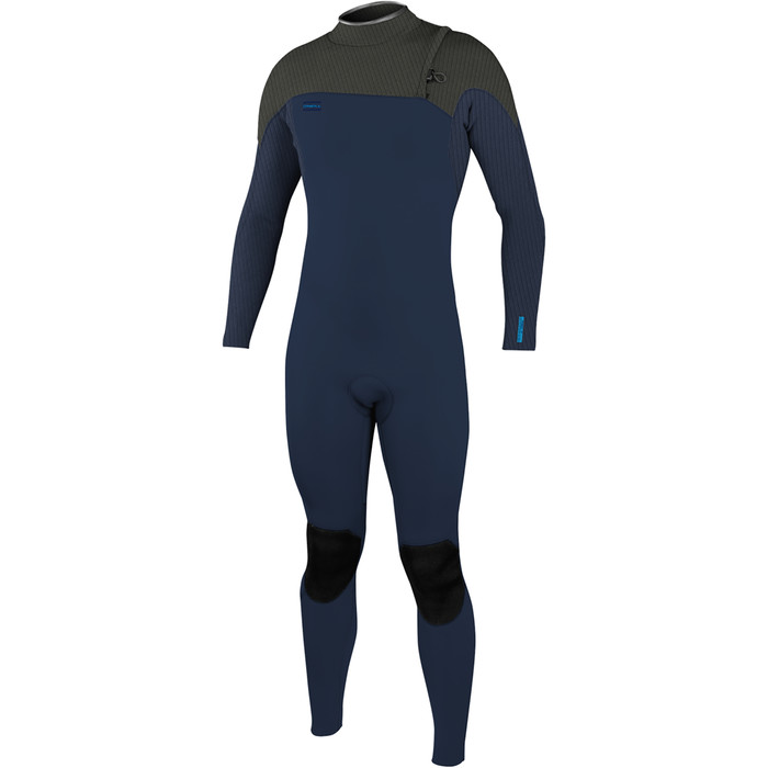 2024 O'Neill Mens Hyperfreak Comp 3/2mm Zip Free Wetsuit 4970 - Navy / Raven