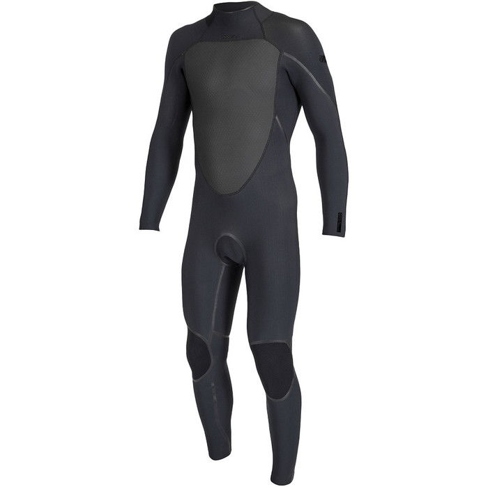 2024 O'Neill Mens Psycho Tech 5/4mm+ Back Zip Wetsuit 5543 - Black