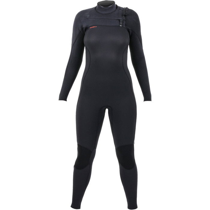 2024 O'Neill Womens Hyperfreak+ 3/2mm Chest Zip Wetsuit 5348 - Black