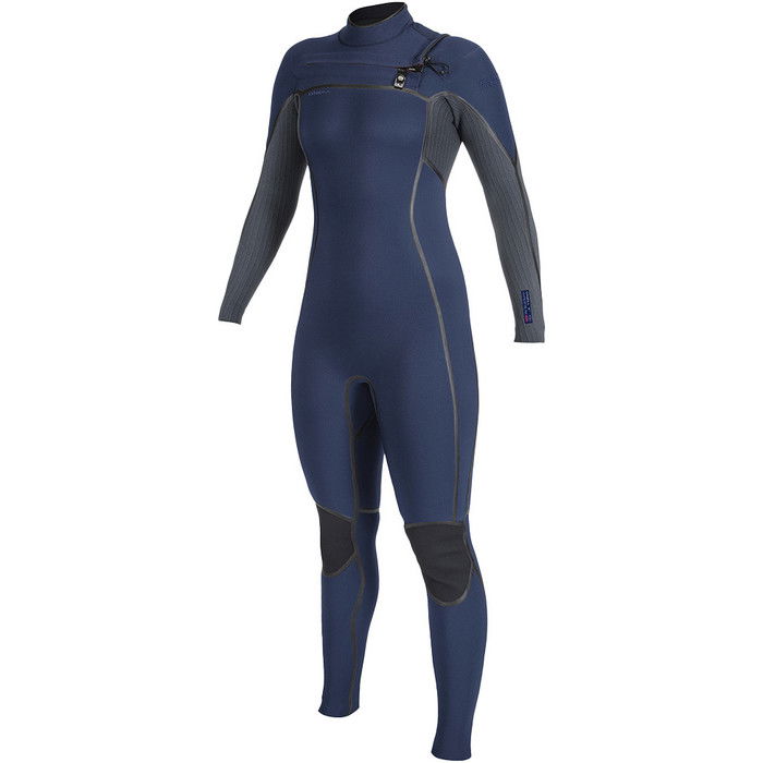 2024 O'Neill Womens Hyperfreak Fire 3/2mm+ Chest Zip Wetsuit 5519 - Navy / Shade