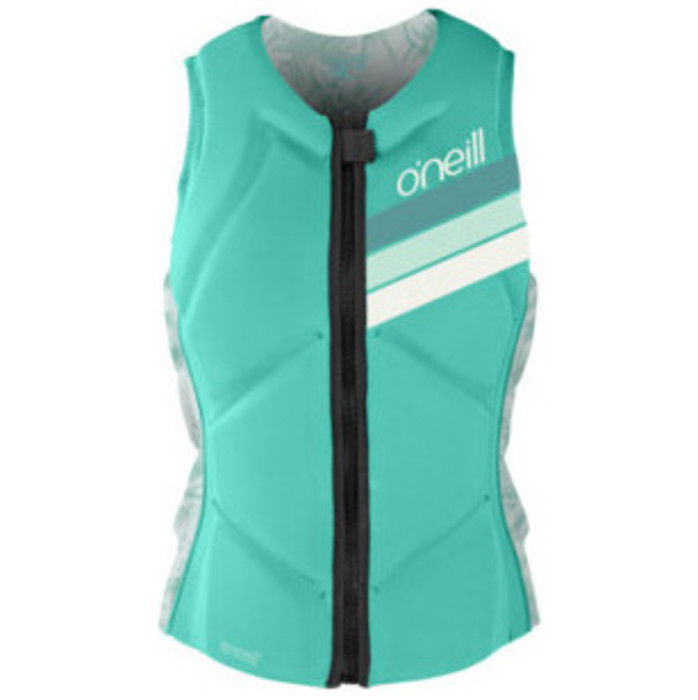 2024 O'neill Damen Slasher Comp Impact Vest 4938eu - Opal / Mirage Tropical