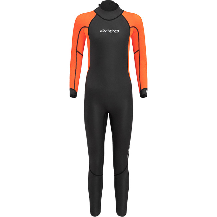 2024 Orca Junior Vitalis Squad Hi-Vis Swim Neoprenanzug NN971201 - Black