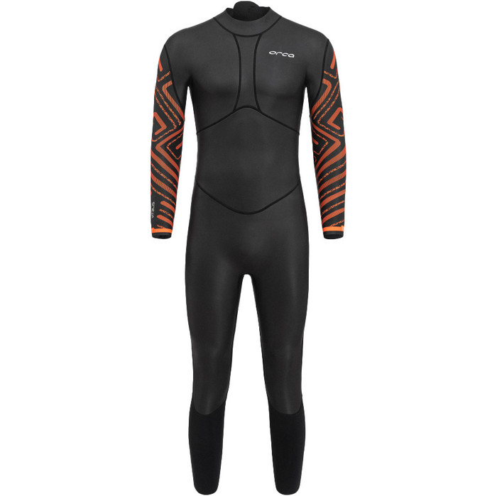 2024 Orca Mnner Vitalis Breast Stroke Open Water Swim Rckenreiverschluss Neoprenanzug NN2B0501 - Black