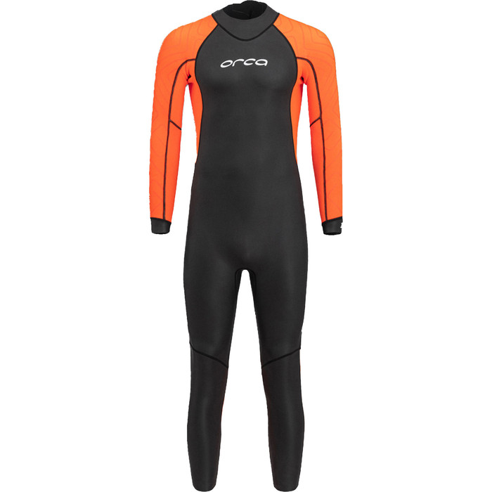 2024 Orca Mens Vitalis Hi-Vis Back Zip Open Water Swim Wetsuit NN27 - Black