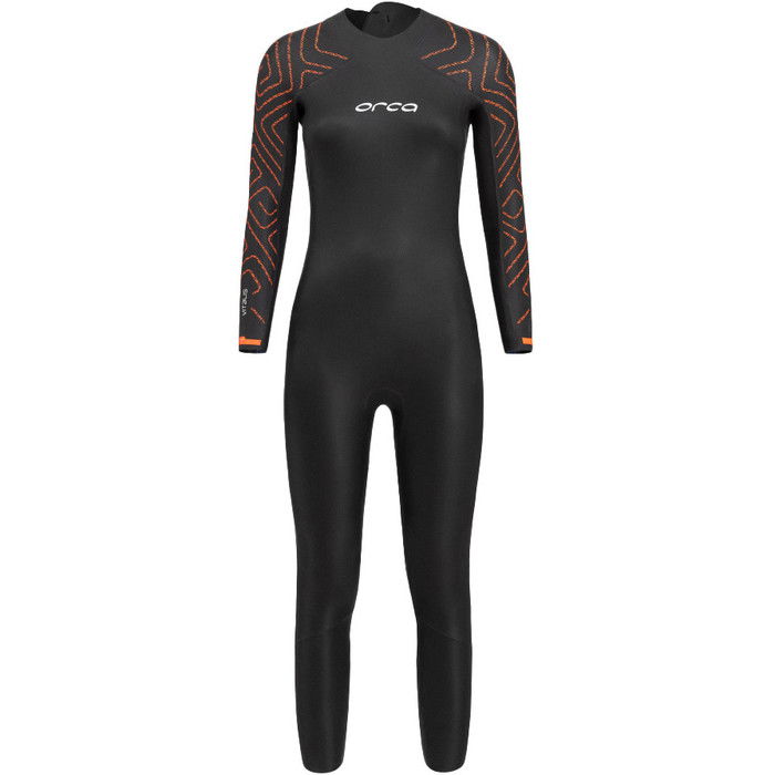 2024 Orca Womens Vitalis TRN Back Zip Open Water Swim Wetsuit NN684601 - Black