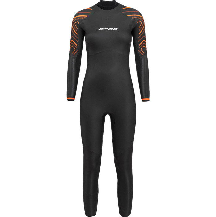 2024 Orca Frauen Vitalis Thermal Rckenreiverschluss Open Water Swim Neoprenanzug NN6U4801 - Black