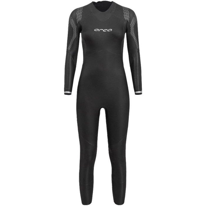 2024 Orca Womens Zeal Perform Back Zip Open Water Swim Wetsuit NN6F4601 - Black