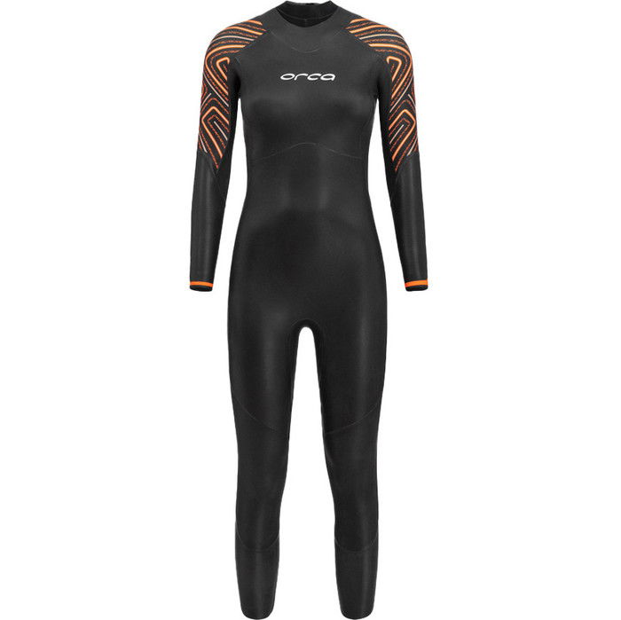 2024 Orca Frauen Zeal Thermal Rckenreiverschluss Open Water Swim Neoprenanzug NN6T4801 - Black