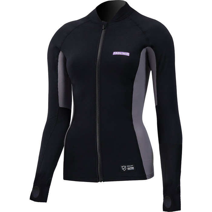 2024 Prolimit Damen Cabrio Sup Quick Dry Top 400.14705.040 - Schwarz / Lavendel