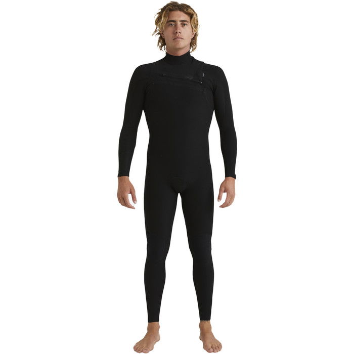 2024 Quiksilver Mens Highline 4/3mm Chest Zip Wetsuit EQYW103209 - Black