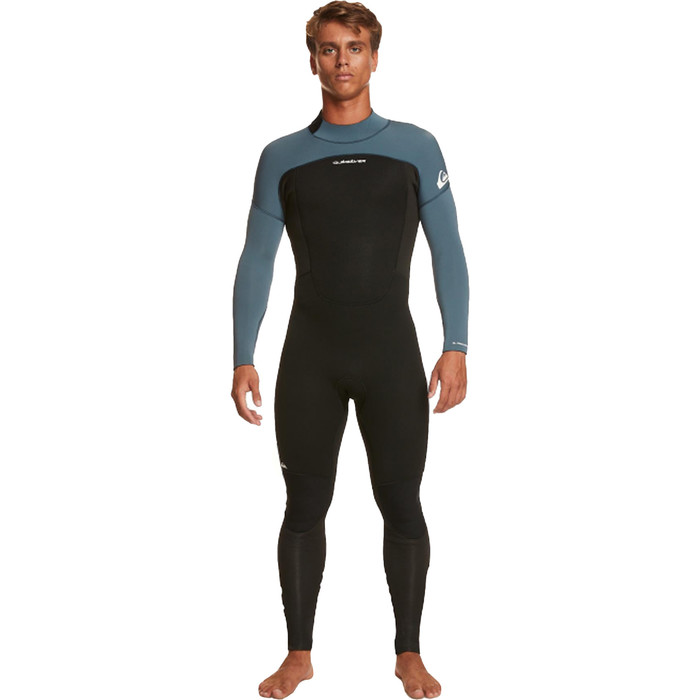 2024 Quiksilver Mens Prologue 4/3mm Back Zip Wetsuit EQYW103221 - Black / Bering