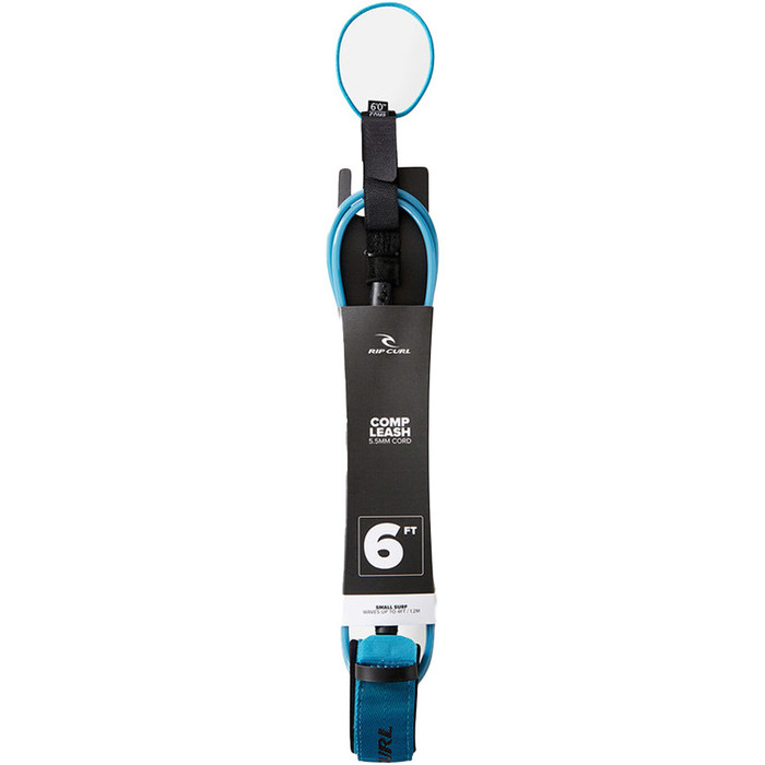 2024 Rip Curl Comp Surf Leash 6'0 BLEXK1 - Med Blue