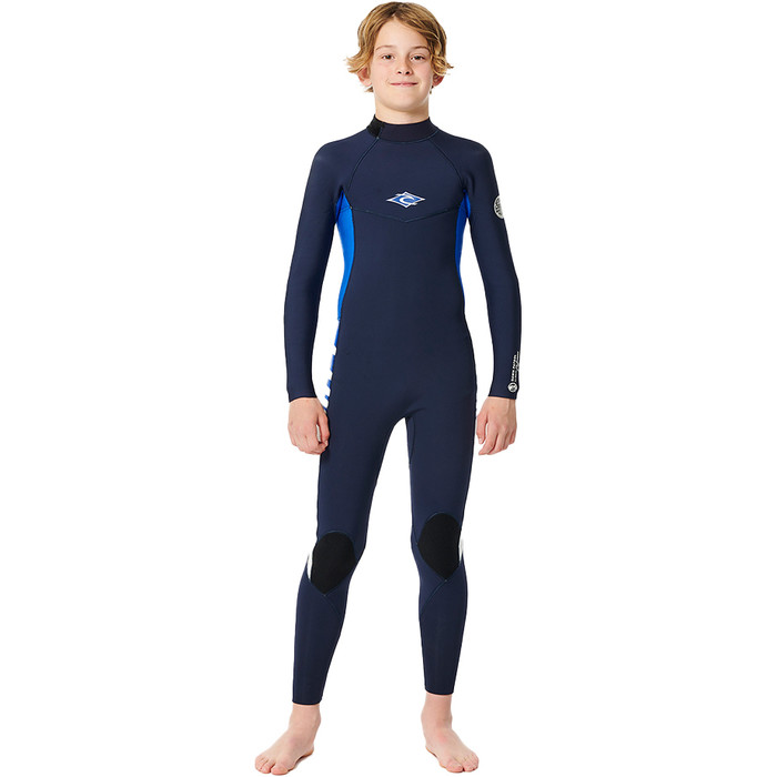 2024 Rip Curl Junior Dawn Patrol 4/3mm Rckenreiverschluss Neoprenanzug 115GFS - Navy