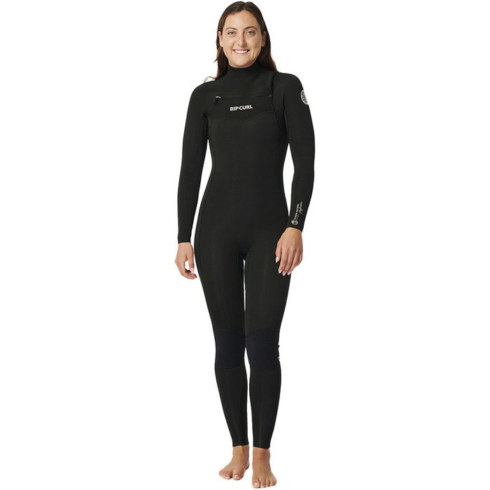 2024 Rip Curl Frauen Dawn Patrol Performance 5/3mm Brustreiverschluss Neoprenanzug 152WFS - Black