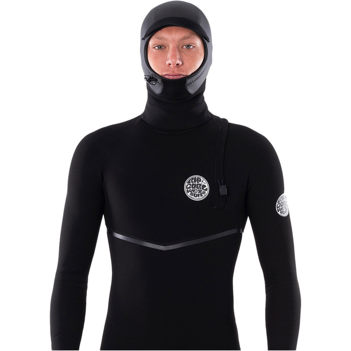 2024 Rip Curl Flashbomb 3mm Neoprene Hood WHOYGM - Black