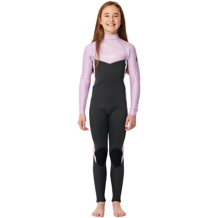 2023 Rip Curl Junior Dawn Patrol 4/3mm Rckenreiverschluss Neoprenanzug 11AGFS - Purple