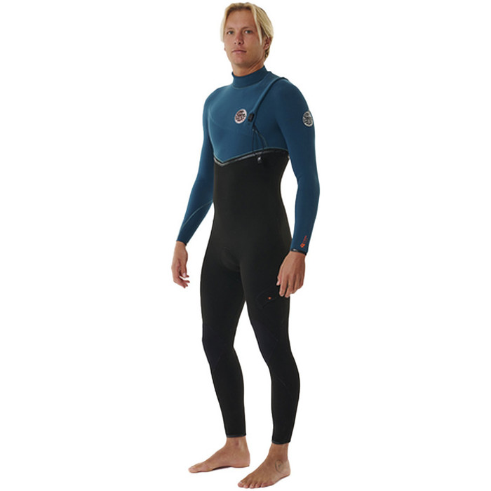 2024 Rip Curl Mens E-Bomb 3/2mm Zip Free Wetsuit 14VMFS - Blue Green