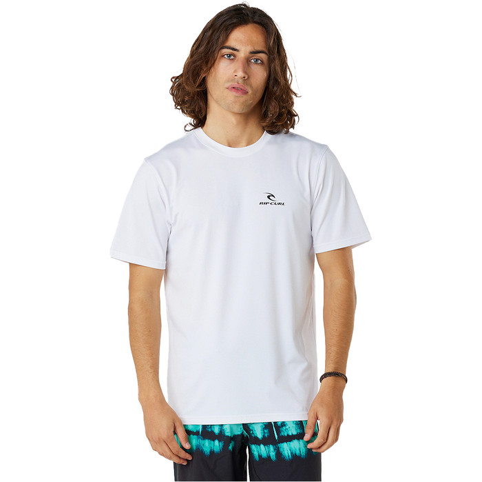 2023 Rip Curl Mens Search Series Short Sleeve UV Tee Shirt 12XMRV - White