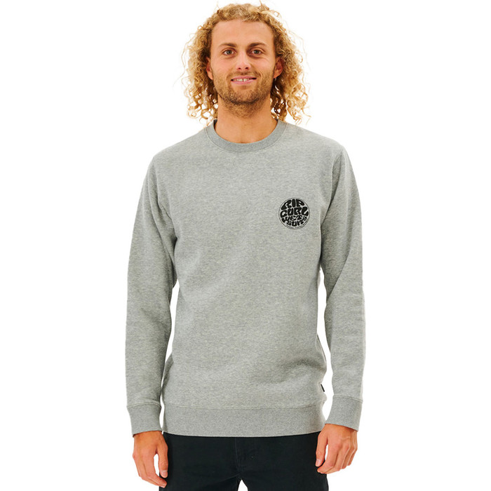 Rip Curl Mnner Crew Fleece 2024 Neoprenanzug Icon Pullover CFEHN9 - Grey Marle