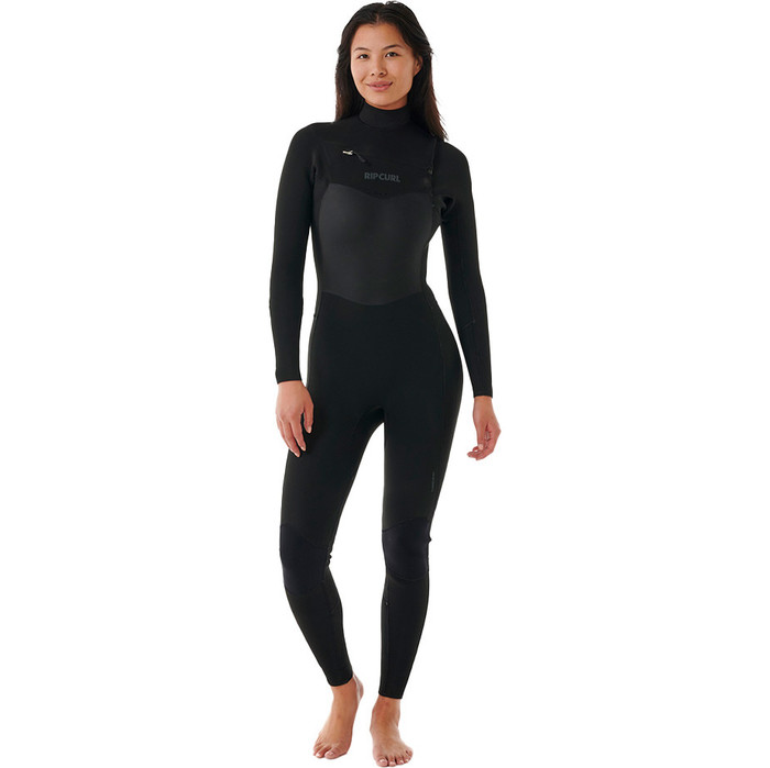 2024 Rip Curl Womens Dawn Patrol 5/3mm Chest Zip Wetsuit 14SWFS - Black