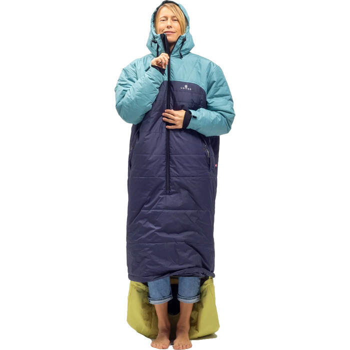 2023 Voited Premium Camping Wearable Sleeping Bag V22UN02SBSLS - Arctic Blue / Graphite / Dusty Sand