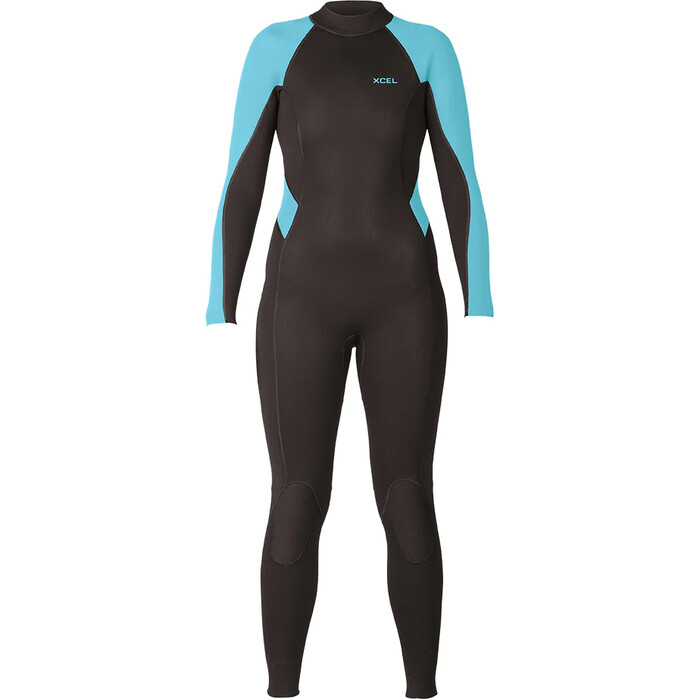 2024 Xcel Womens Axis 3/2mm Flatlock Back Zip Wetsuit WN32AX20 - Blue