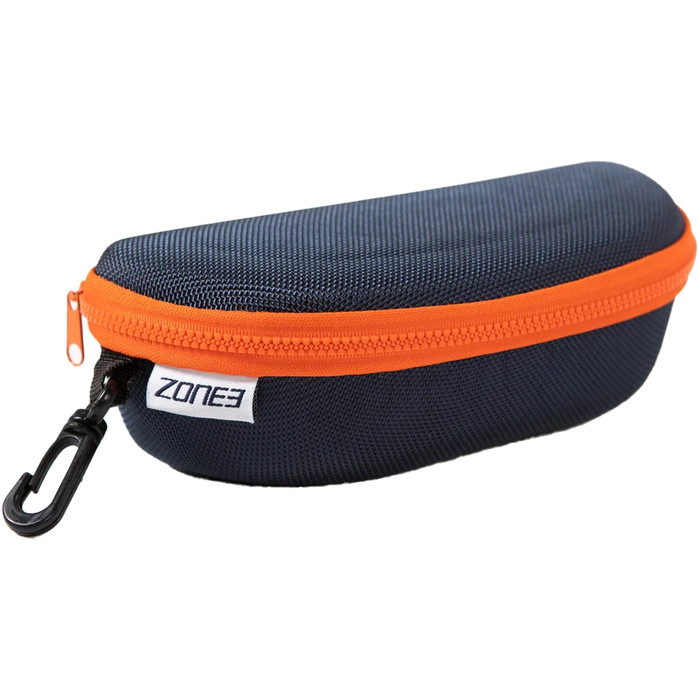 2024 Zone3 Schutztasche fr Schwimmbrillen SA19GPC - Marine / Orange