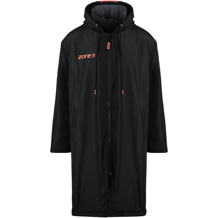 2024 Zone3 Recycled Parka Changing Robe CW23URPC - Black / Grey / Orange