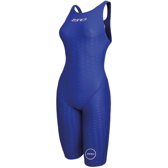 2024 Zone3 Frauen Performance Speed Zipfree rmellos Shorty Swim Kneeskin SW18WFKS106 - Blue