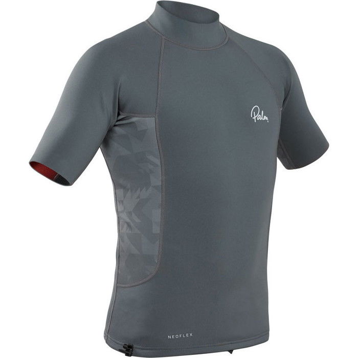 2024 Palm Mens Neoflex 0.5mm Neoprene Short Sleeve Top 12797 - Jet Grey