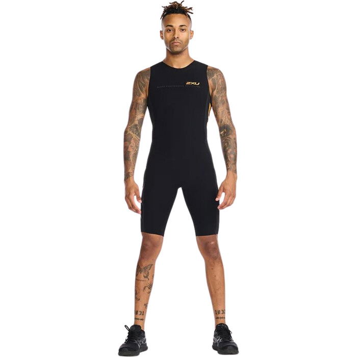 2024 2XU Mens Propel Swimskin MT6658d - Black / Turmeric