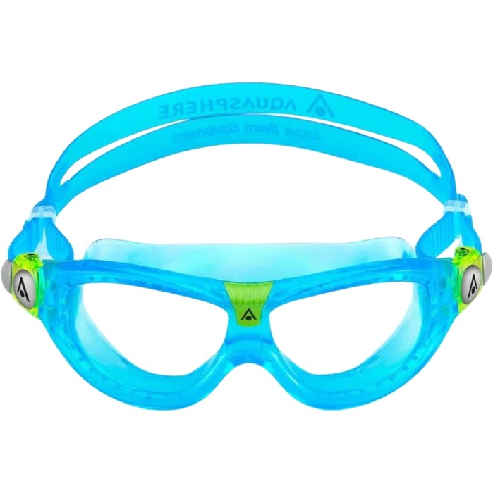 2024 Aquasphere Junior Seal Kid 2 Swim Mask MS5614343LC - Clear / Turquoise