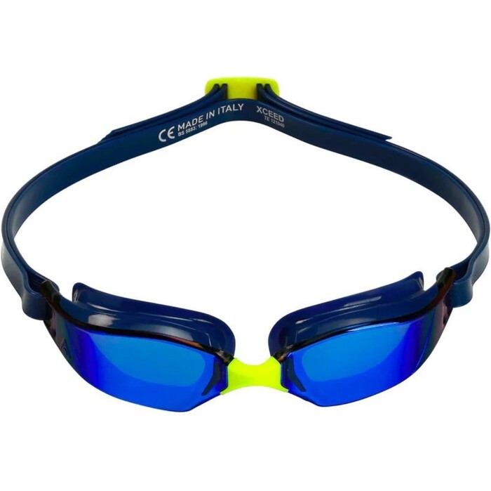 2024 Aquasphere Xceed Racing Schwimmbrille EP3200404LMB - Blau Titan Verspiegelt / Navy Blue