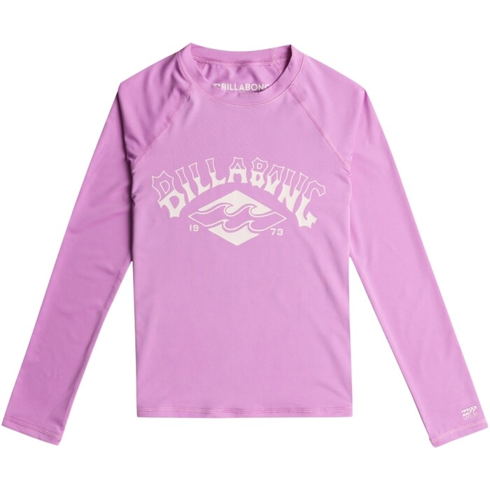 2024 Billabong Mdchen Surf Dayz Langarm-Lycra-Weste EBGWR03002 - Bright Orchid