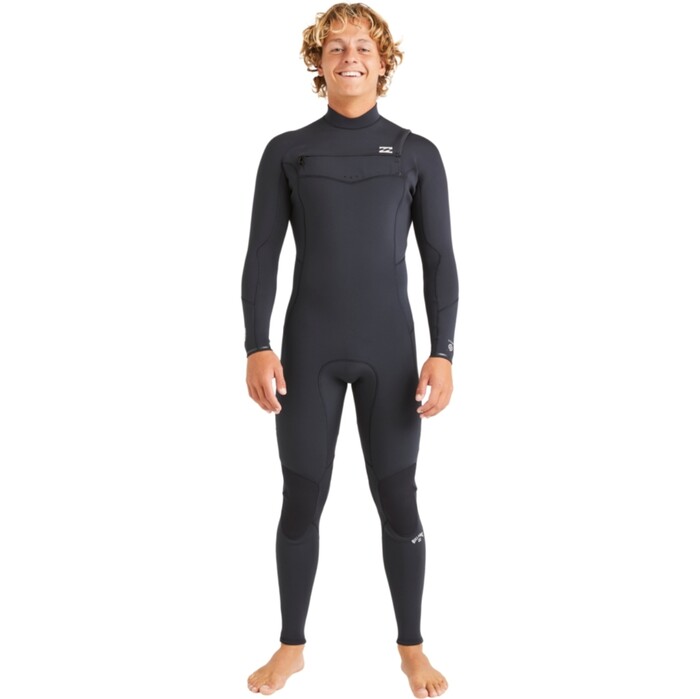 2024 Billabong Mens Absolute Natural 4/3mm Chest Zip Wetsuit ABYW100258 - Black