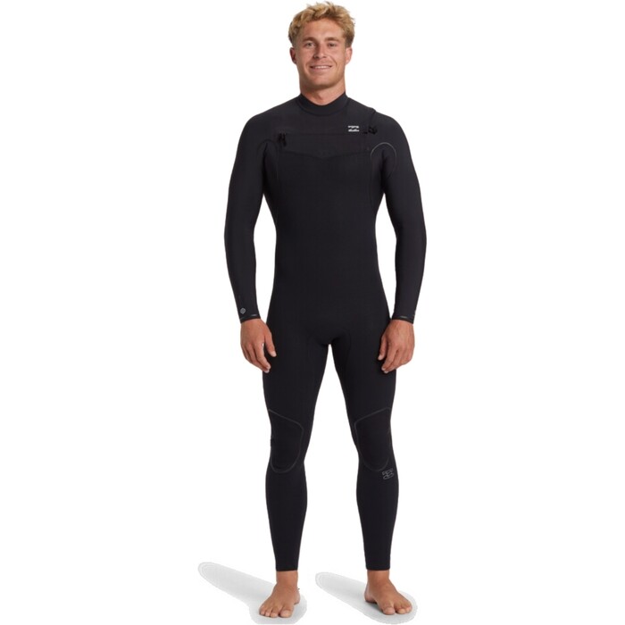 2024 Billabong Mens Furnace Natural 5/4mm Chest Zip Wetsuit ABYW100260 - Black