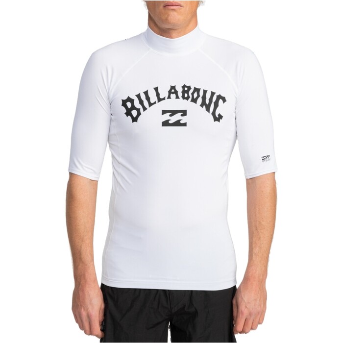 Billabong Mnner 2024 Logo Surf Kurzarm-Lycraweste EBYWR03010 - White