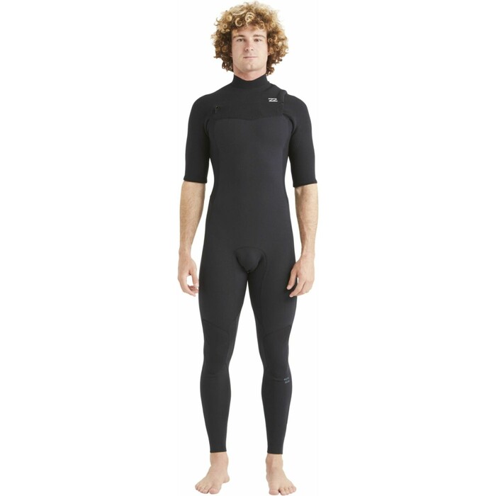 2024 Billabong Mnner Revolution 2mm Brustreiverschluss Kurzmelig Neoprenanzug ABYW300108 - Black