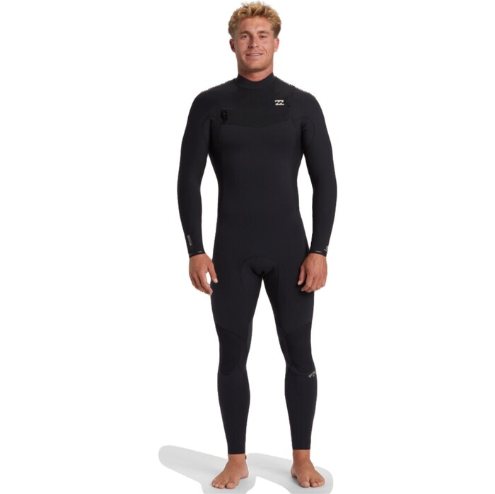 2024 Billabong Mens Revolution Natural 5/4mm Chest Zip Wetsuit ABYW100269 - Black