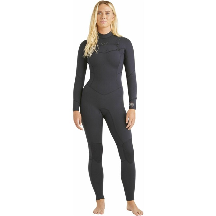 2024 Billabong Frauen Salty Dayz 3/2mm Brustreiverschluss Neoprenanzug ABJW100121 - Black