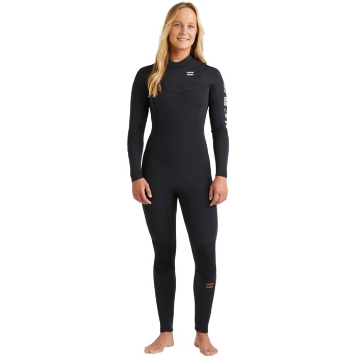 2024 Billabong Womens Synergy Natural 5/4mm Chest Zip Wetsuit ABJW100210 - Night Fall