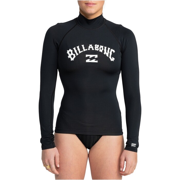 2024 Billabong Womens Tropic Surf Long Sleeve Rash Vest EBJWR03020 - Black