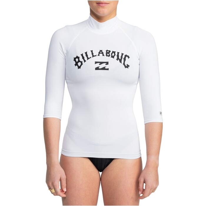 2024 Billabong Frauen Tropic Surf Kurzarm-Lycra-Weste EBJWR03019 - White