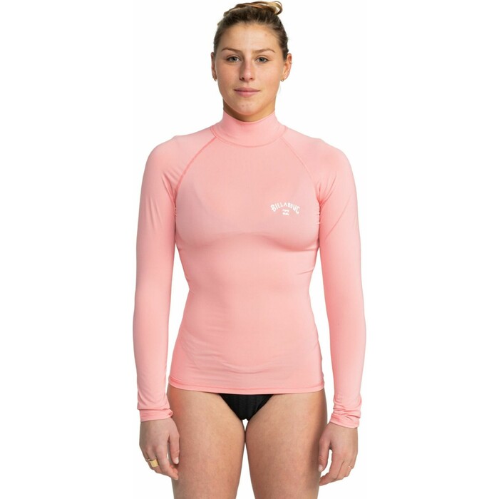 2024 Billabong Frauen Tropic Surf UV50 Long Sleeve Lycra Weste EBJWR03014 - Flamingo