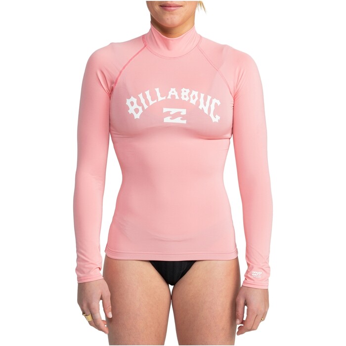 2024 Billabong Frauen Tropic Surf Langarm Lycra-Weste EBJWR03020 - Flamingo