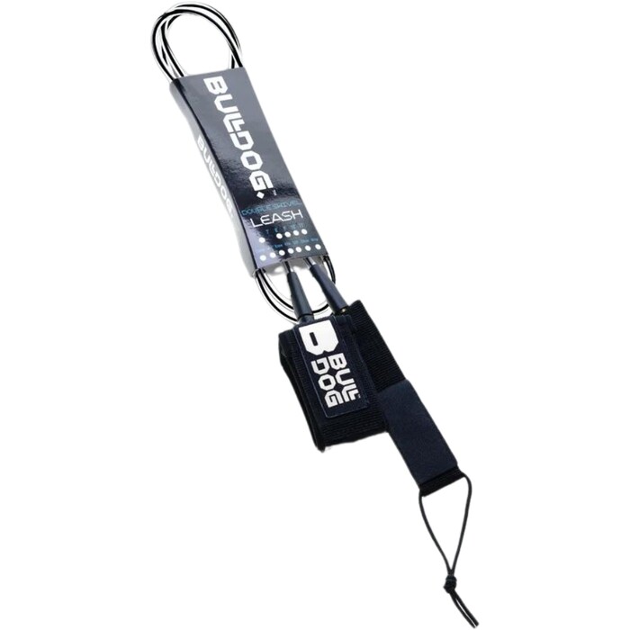 2024 Bulldog Surf Knee Leash BD-BDLK-BK - Black / White