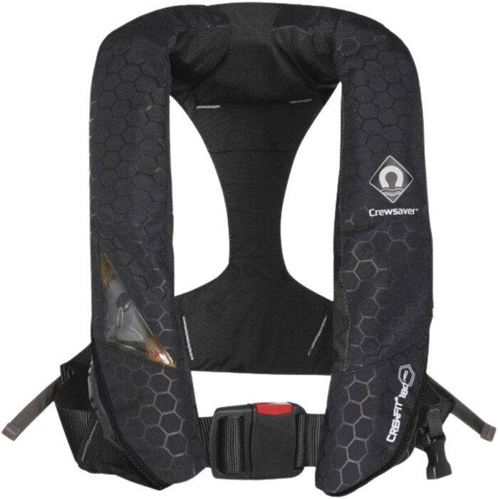 2024 Crewsaver Crewfit+ 180 ISO Single Automatic Lifejacket 9730BKAP - Black