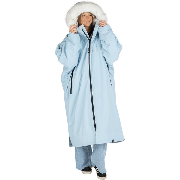 2024 Dryrobe Erwachsene Advance Langrmelige Wickelkommode Robe LS-DA-ICE-B - Ice Blue