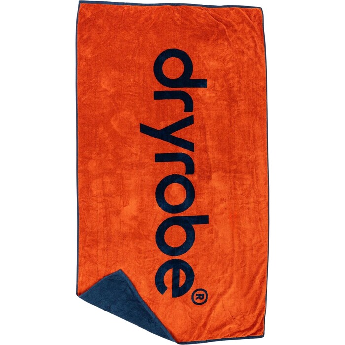 2024 Dryrobe Organic Beach Towel BEACH TOWEL ODSB - Orange / Deep Sea Blue