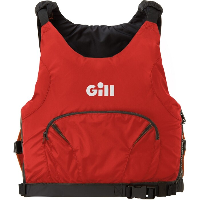 2024 Gill Junior Pro Racer Side Zip 50N Buoyancy Aid 4916J - Red / Orange